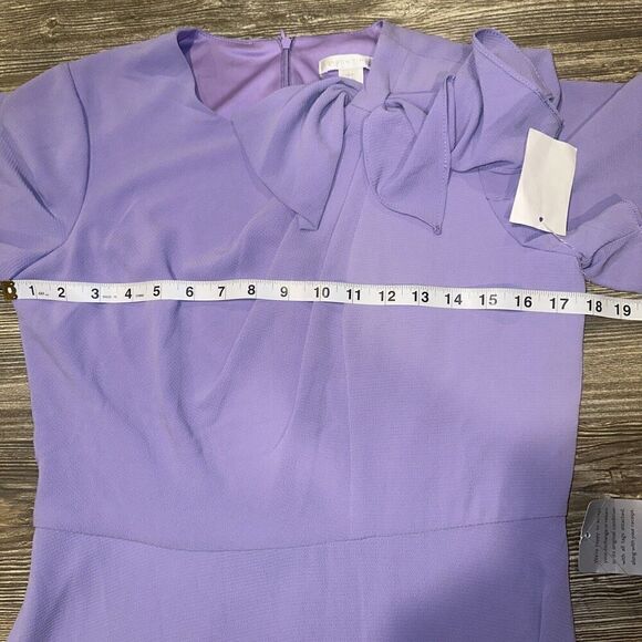 LONDON TIMES Womens Orchard Maxi Dress. Zipper Back. Bow Front. NWT. 2 - Picture 4 of 8